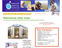 Tablet Screenshot of levallois-medical-service.fr
